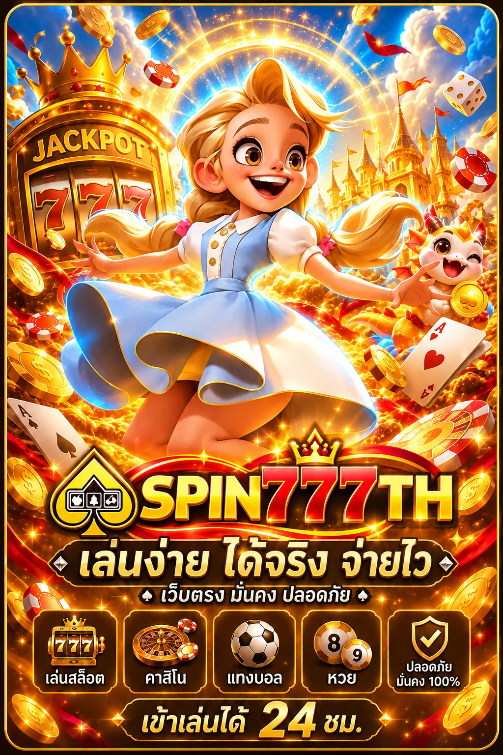 ทดลองเกม AMB บนเว็บ SPIN777TH